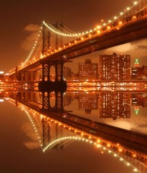 Фотообои De-Art Мост в ночи V2-100
